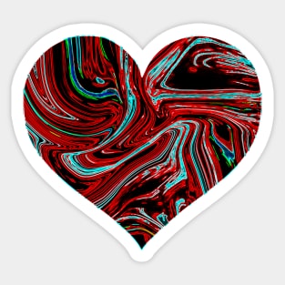 Acid heart Sticker